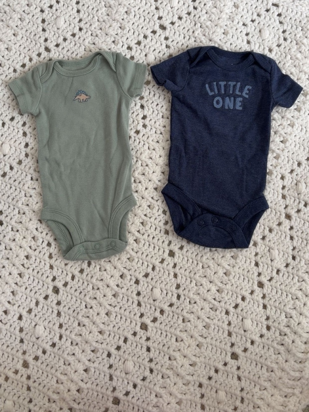 Carter’s Baby Set of 2 Bodysuits in Sage Green and Navy Blue